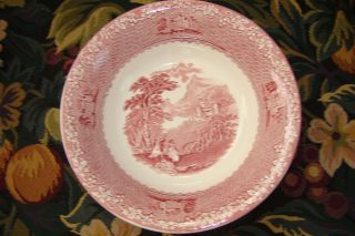 Vintage Royal Staffordshire Jenny Lind 1795 Pink 8 " Round Bowl