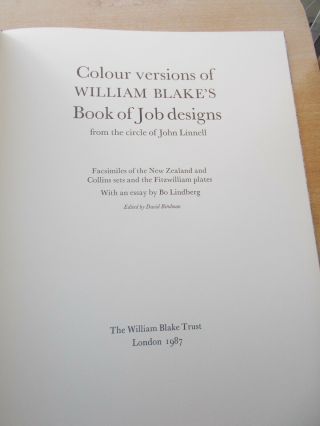 Colour Versions of William Blake Book of Job designs from the circle of Linnell 5