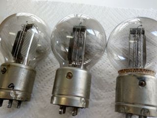Trio (3) Western Electric 216 - A Vacuum Tubes for WE 7A Amplifier - Good Filament 10