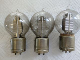 Trio (3) Western Electric 216 - A Vacuum Tubes for WE 7A Amplifier - Good Filament 11