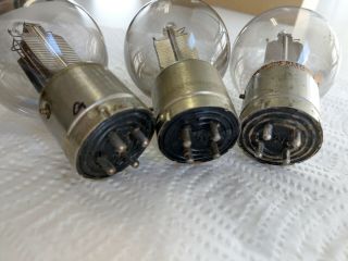 Trio (3) Western Electric 216 - A Vacuum Tubes for WE 7A Amplifier - Good Filament 12