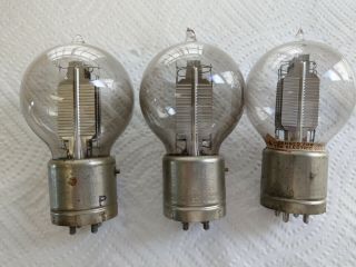 Trio (3) Western Electric 216 - A Vacuum Tubes For We 7a Amplifier - Good Filament