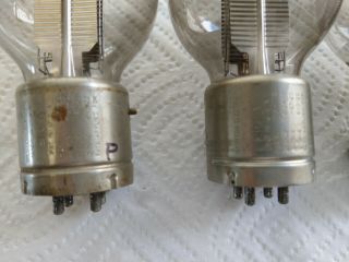 Trio (3) Western Electric 216 - A Vacuum Tubes for WE 7A Amplifier - Good Filament 5