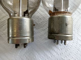 Trio (3) Western Electric 216 - A Vacuum Tubes for WE 7A Amplifier - Good Filament 6