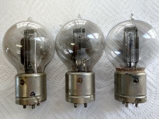 Trio (3) Western Electric 216 - A Vacuum Tubes for WE 7A Amplifier - Good Filament 9