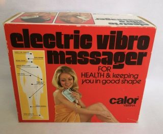 Vintage Calor Electric Vibro Massager Heath & Keeping U Good Shape Box