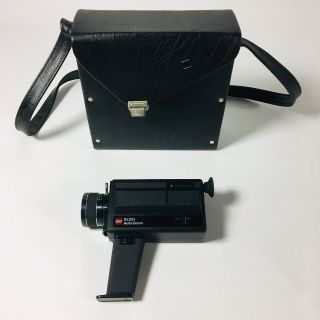 Vintage Gaf Xl251 F1.  2 Lens 8 Movie Camera With Leather Case