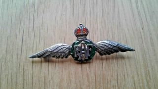 Vintage Silver Ww2 Raf Sweetheart Brooch Pin Badge Vgc