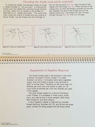 How to Stitch on Linen Instruction Spiral Bound Book 54 Pat and Gloria Vintage 3