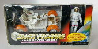 Vintage 1999 Space Voyagers Apollo Lunar Roving Vehicle W/ Mission Commander Mib