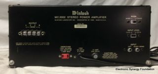 McIntosh MC2002 Stereo Power Amplifier   SW061469 4