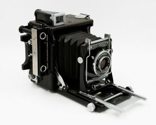 Speed Graphic 2X3 Press Camera w/101mm f/4.  5 Optar Lens,  120 Roll Film Back Ex, 2