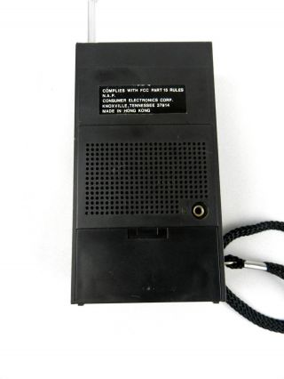 Vintage Magnavox Two Band Receiver D1000 AM/FM Pocket Radio Turn Dial 2
