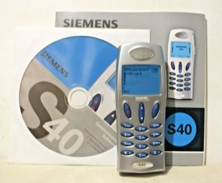 Vintage Siemens S40 Gray Mobile Phone Complete