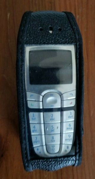 Nokia 6010 Cell Phone Cingular Navy Blue/silver W/ Case