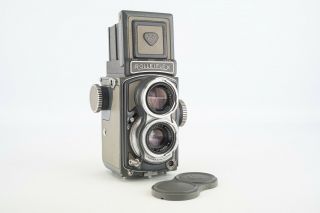 Rollei Rolleiflex Tlr 4x4 Grey Baby Camera W Schneider Xenar 60mm F3.  5 Lens V069