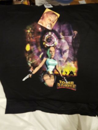 Vintage Nwt Lara Croft Tomb Raider T Shirt Xl