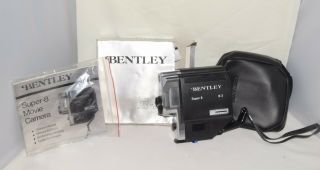Vintage Bentley 8 B - 3 Movie Camera Film 13 Mm Xl Glass Lens Case