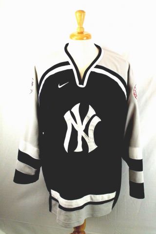 Vintage Nike York Yankees Hockey Jersey Size Xl