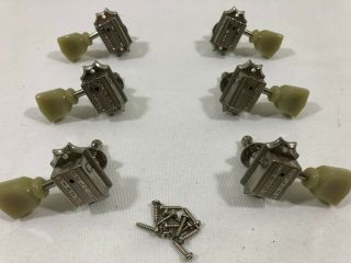 2003 Gibson Deluxe Vintage Green Tulip Tuners Tuning Pegs W/ Hw