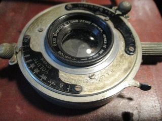 Antique 8X10 Bausch & Lomb,  Zeiss Protar Series IV Lens,  Volute Shutter,  c.  1891 5