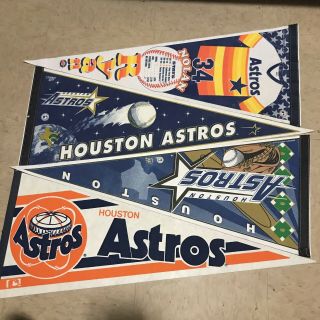 Vintage Houston Astros Mlb Baseball Wincraft Full Size Pennant Flag