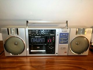 Sharp Gf 9500 H Vintage Retro Stereo Cassette Recorder Ghetto Blaster Boombox
