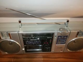 Sharp GF 9500 H vintage retro stereo cassette recorder ghetto blaster boombox 3