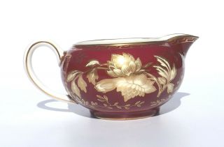 Vintage Wedgwood Porcelain Ruby Tonquin Pattern - Milk Jug