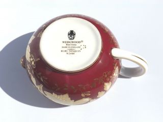 Vintage Wedgwood Porcelain Ruby Tonquin Pattern - Milk Jug 3