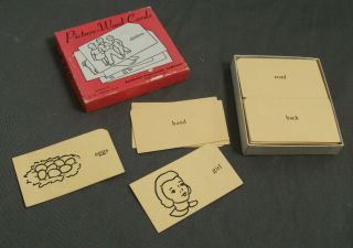 Vintage Picture Word Cards - 85 Cards - 1941 Cf Ew Dolch - Sb