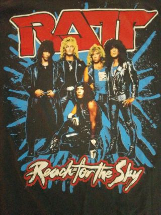 Ratt 1989 Reach For The Sky Tour Shirt True Vintage Mega Rare Not A.