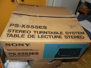Sony PS - X555ES Fully Automatic Stereo Turntable Linear Tracking Biotracer 6