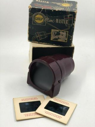 Craftsman Guild Vintage Mini - Master Viewer - Hollywood Ca With Box