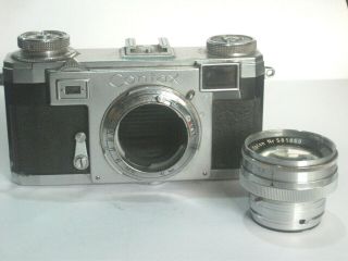 Contax II A Rangefinder Camera w Zeiss Opton Sonnar 50mm F2,  Case Fr Parts Only 8