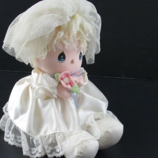 Precious Moments Musical Plush Wedding Girl Doll Bride Vintage Applause 4515