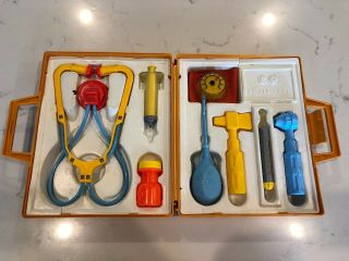 Vintage 1977 Fisher Price Medical Kit Doctor Nurse Toys Complete Set 936