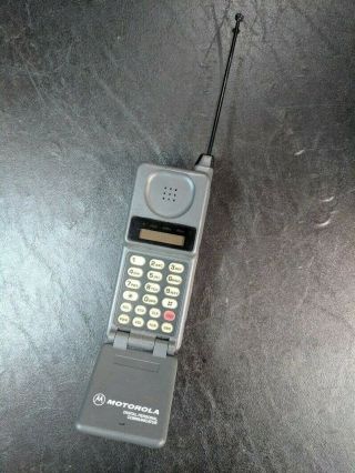 Vintage Motorola Digital Personal Communicator Gte Retro Flip Analog Cell Phone