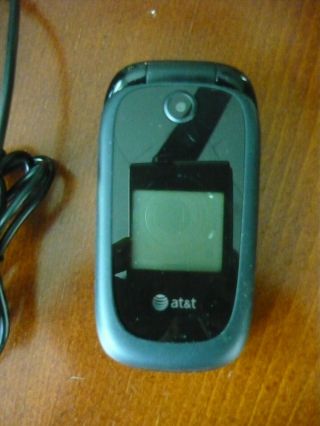 Vintage AT&T Flip Phone,  Model Z221,  Blue/Black 3