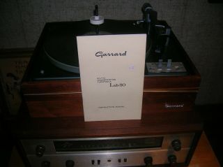 Fisher 400 FM Stereo with Garrard Lab 80 Turntable and 2 Fisher Speakers 6