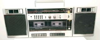 Vintage Realistic Modulaire 850 Dual Cassette Am/fm Radio 80 