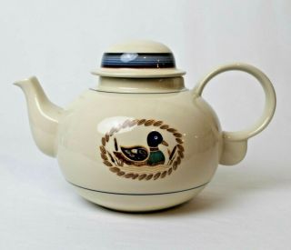 Vintage Epoch Korea American Duck Decoy Porcelain Teapot - 4 Cup - Discontinued