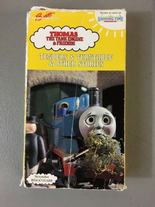 Rare Vintage Thomas Train The Tank Engine Friends Tenders & Turntable Video VHS 2