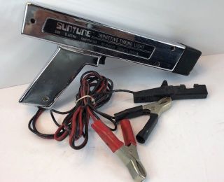 Vintage Suntune Inductive Timing Light Cp 7515 - Chrome Metal Finish