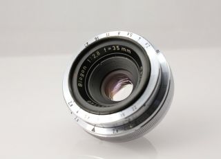Nearmint Carl Zeiss Biogon 35mm F2.  8 Lens 1551140 For Contax Rf Iia Iiia