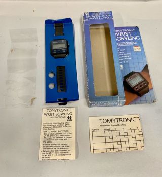 Rare Vtg Tomy Tomytronic Electronic Wrist Bowling Game Watch Wristwatch (a20)