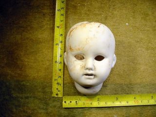 Excavated Vintage Bisque Swivel Doll Head Recknagel Age 1890 German Art 11951