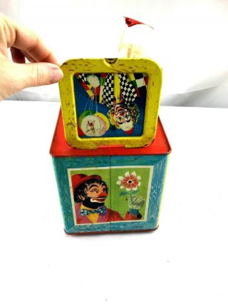 Vintage Jack in the Box Toy Clown 3