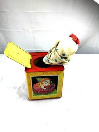 Vintage Jack in the Box Toy Clown 4