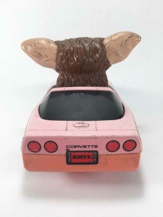 Vintage 1984 ERTL Gremlins Movie Memorabilia Gizmo Driving Pink Corvette Car Toy 5